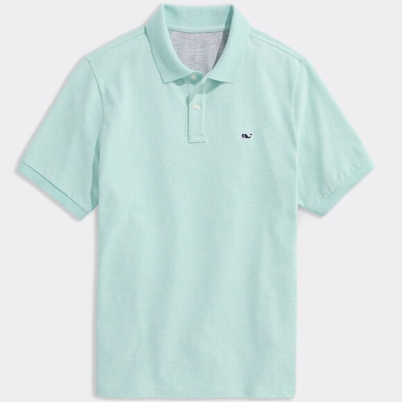 🐋🐋Vineyard Vines Men's Edgartown Pique Polo XL Aqua Haze NWOT - Picture 2 of 7